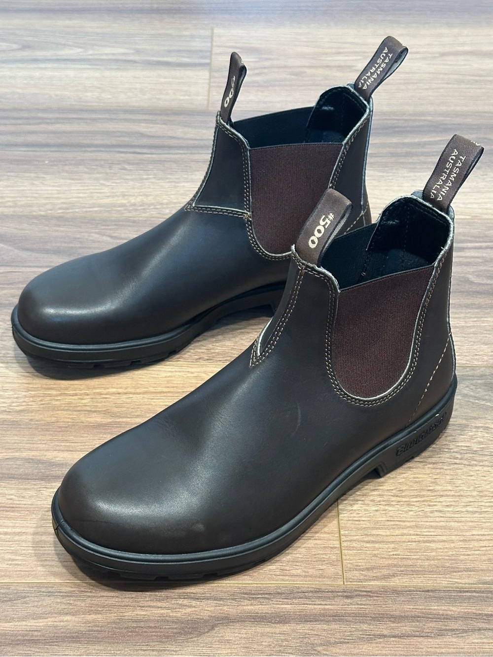 Blundstone Men’s Originals #500 Chelsea Boots in Stout Brown Size US 10.5